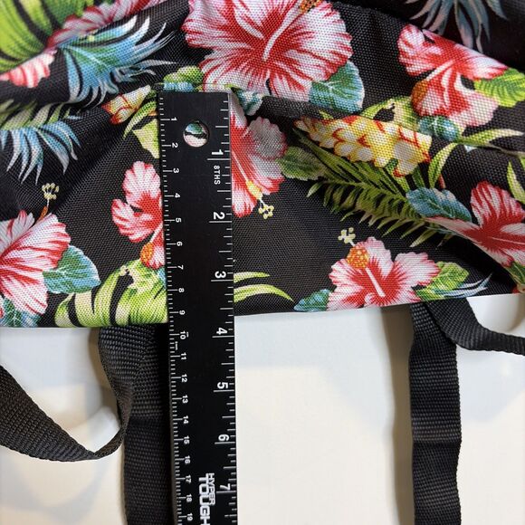 Vans Off The Wall Hawaiian Hibiscus Backpack Pink Floral Black - Picture 10 of 16